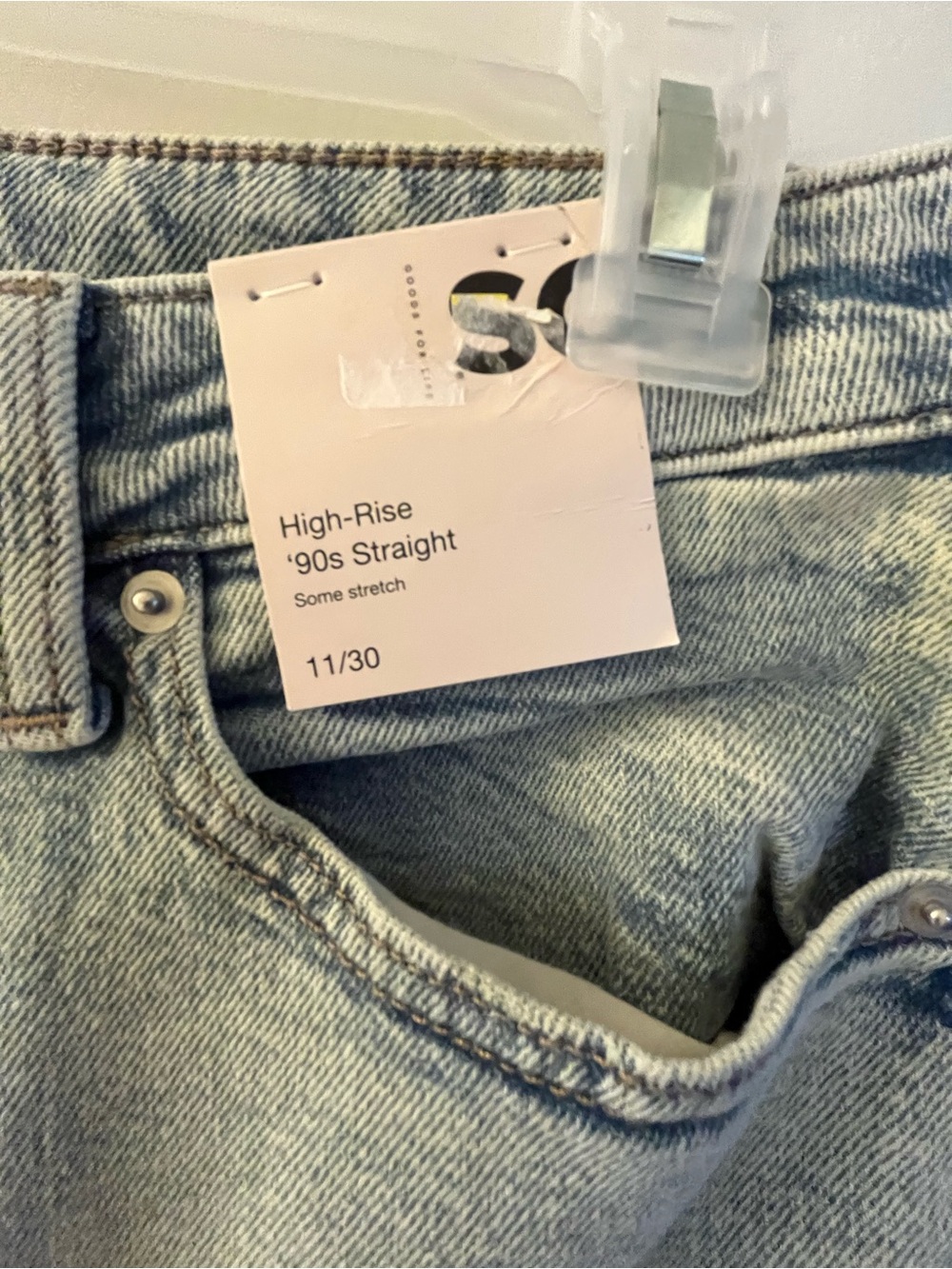 SO High-Rise 90’s Straight Jeans NWT - Picture 4 of 5